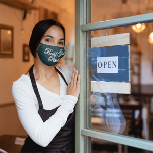 Bald Girls Rock- Face Mask Writing